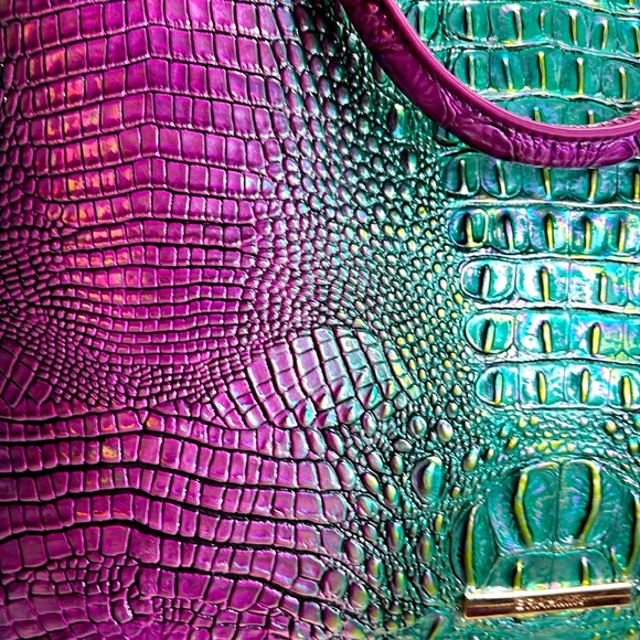 Brahmin NWT Large Duxbury Hyacinth Ombré Mini Leather Melbourne Bag (P041) - Picture 11 of 13